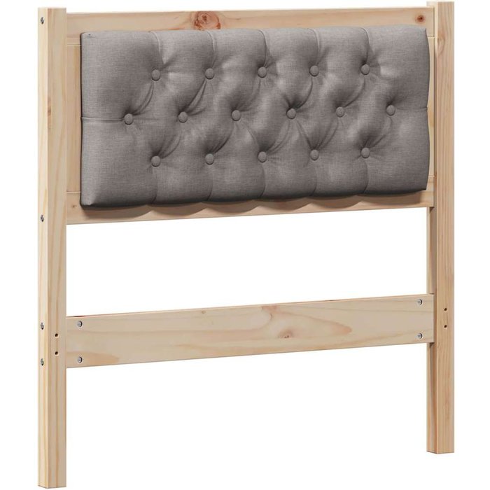 Cabecero cama - mueble cabecero otro marrón y taupe 80 cm madera maciza de pino