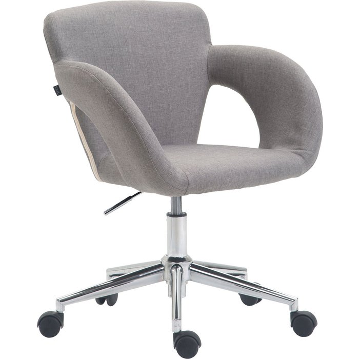 Silla de oficina edison en tela gris