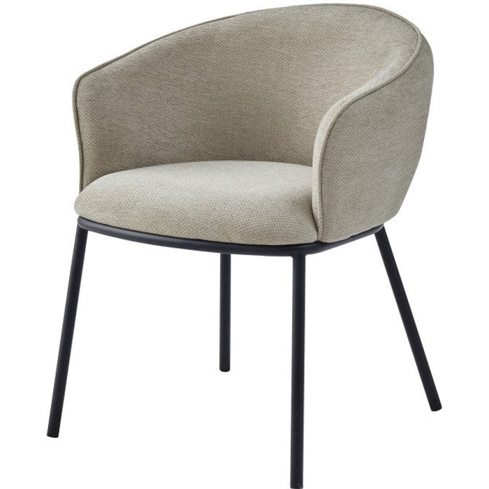 Sillón de mesa de tela luxury beige