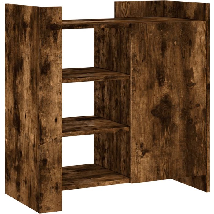 Aparador de madera de ingeniería roble ahumado 73,5x35x75 cm - comfortxl