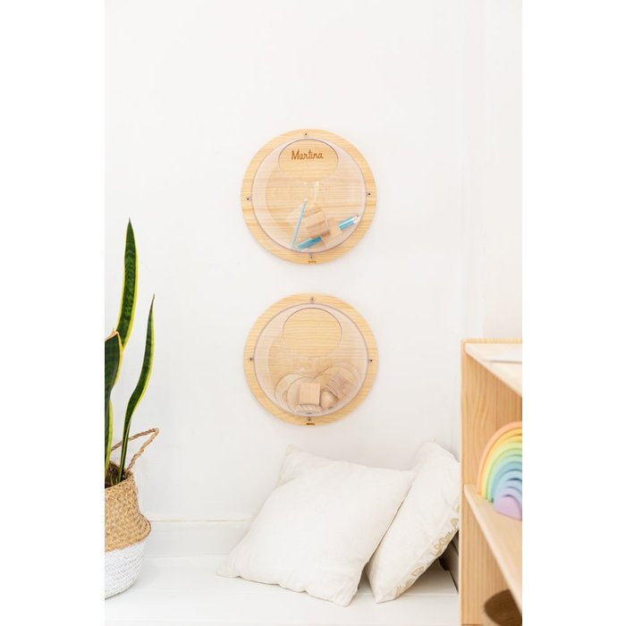 Organizadores juguetes colgantes - 2 unidades redondas, minipiu