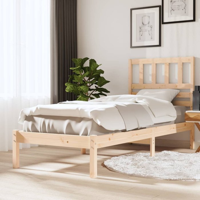 Maison exclusive - estructura de cama madera maciza de pino 75x190 cm