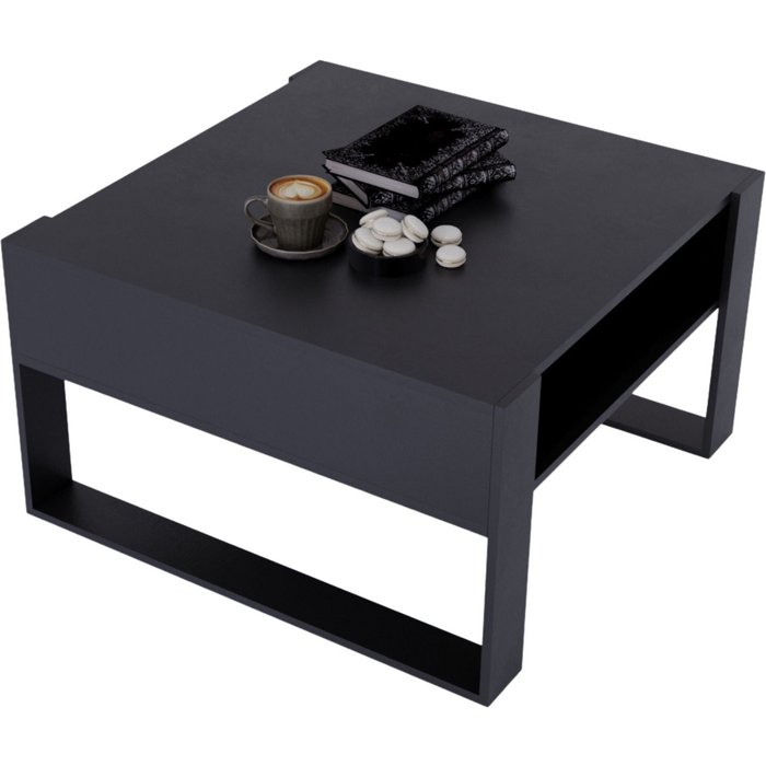 Table basse karo_71.5 moderne & stable pour le salon en matériau wood-composite