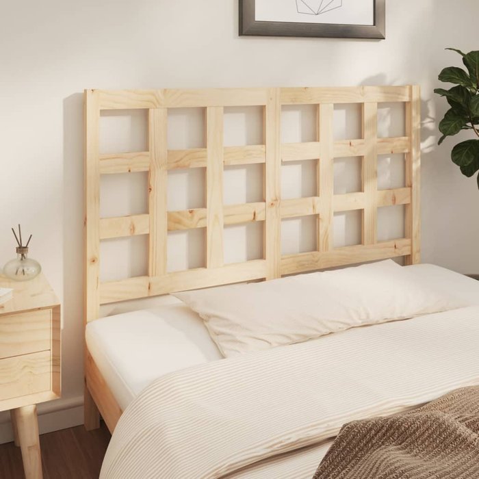 Cabecero de cama madera maciza de pino 140,5x4x100 cm - comfortxl