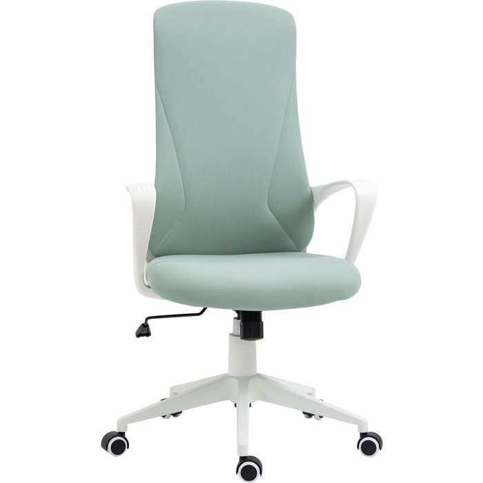 Silla de oficina vinsetto poliéster, espuma verde 62x56x119.5 cm