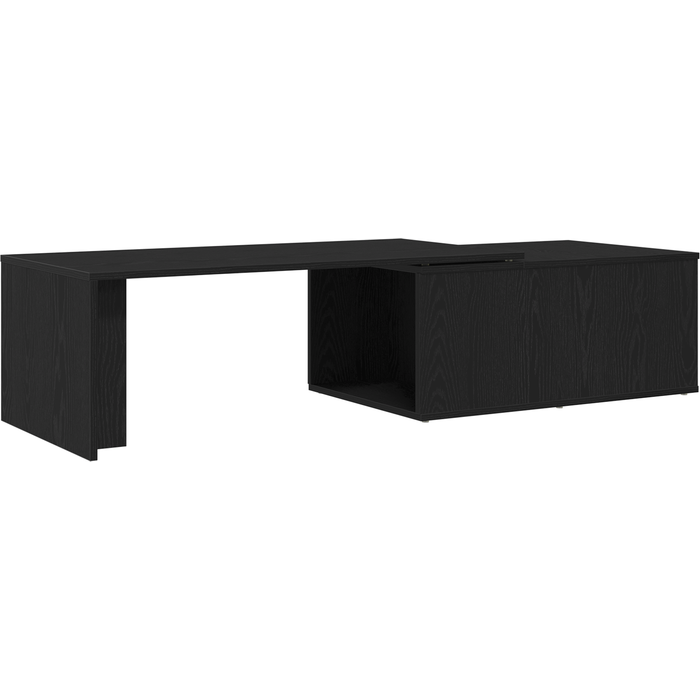 Mesa de café,mesa de centro,mesa auxiliar negra de roble cfw799196