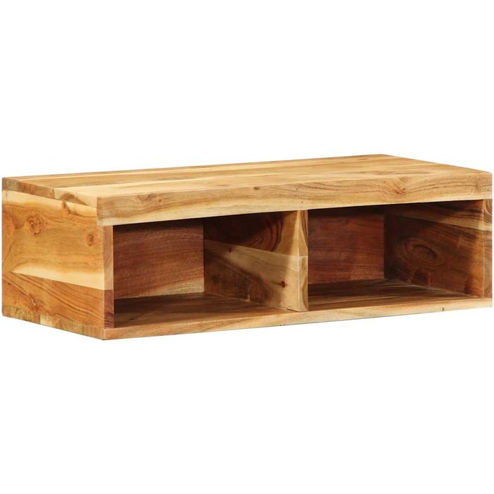 Mueble de tv de pared 60x30x19 cm madera maciza de acacia