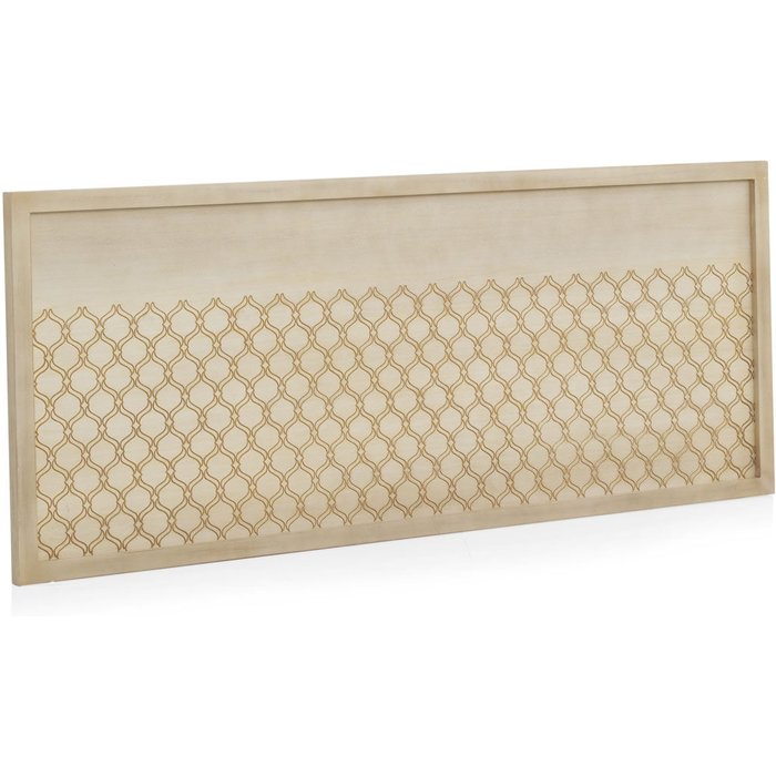 Cabecero chapado roble acabado marfil 145x60