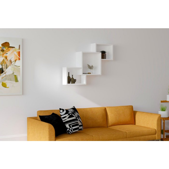 Estante de pared silver blanco