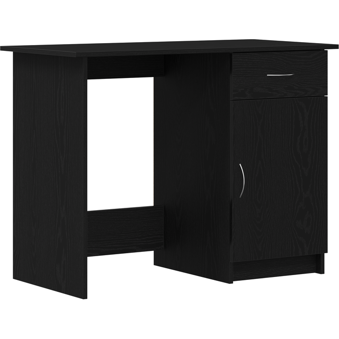 Escritorio de madera ingeniería roble negro 100x50x76 cm cfw18205