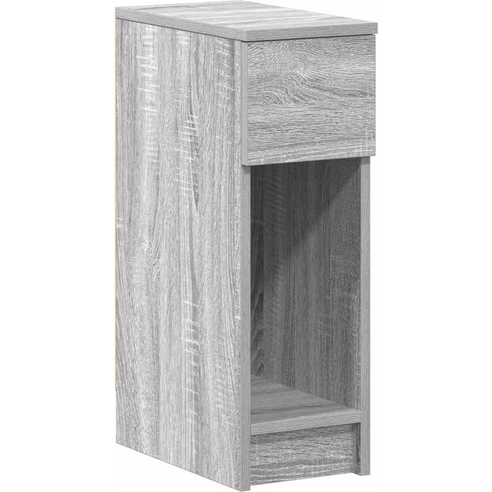 Mesilla de noche con cajón gris sonoma 20x36x60 cm - comfortxl