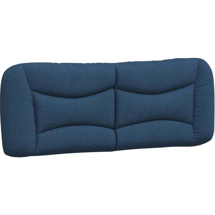 Cabecero de cama acolchado tela azul 140 cm - comfortxl