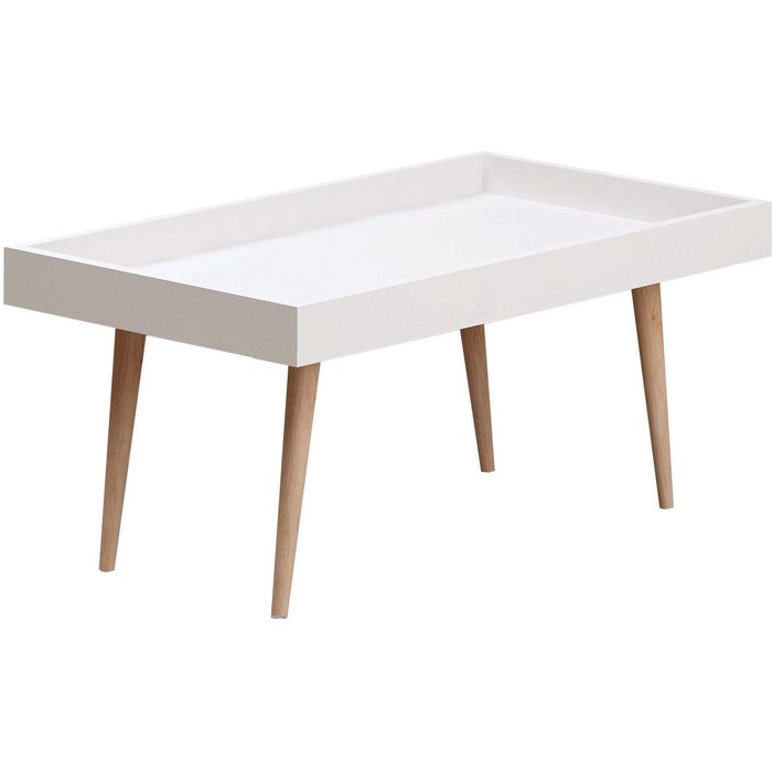 Mesa de centro cross blanco