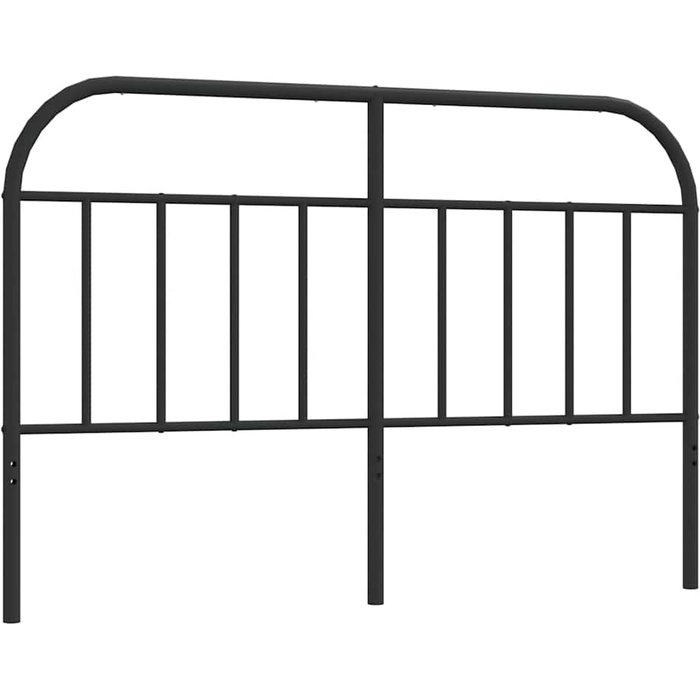 Cabecero cama - mueble cabecero de repuesto de metal negro 135 cm