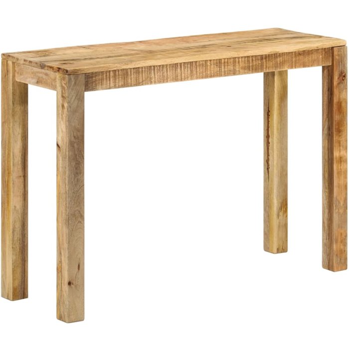 Mesa consola de madera de mango rugosa 110x35x76 cm