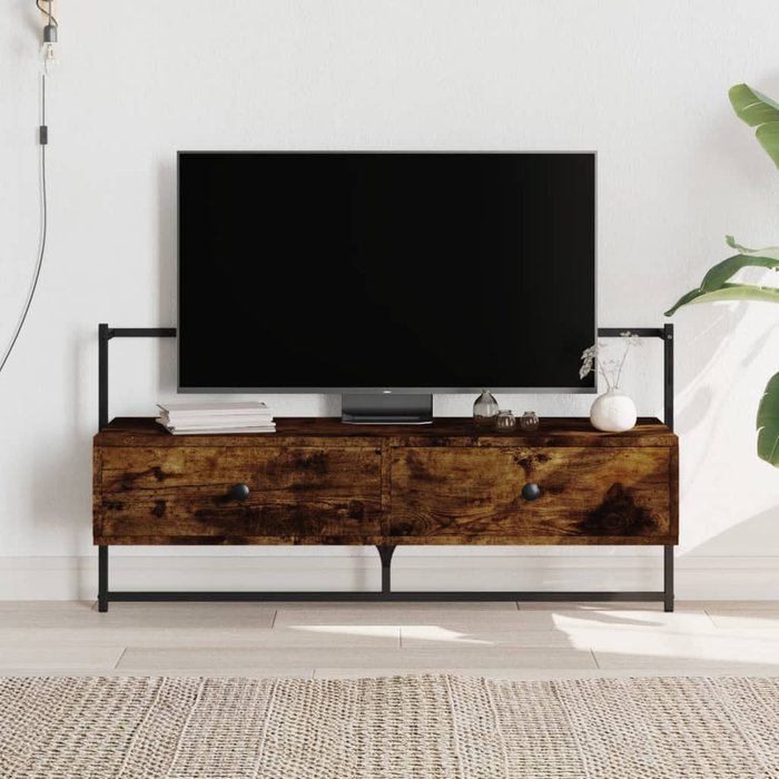 Maison exclusive - mueble de tv de pared roble ahumado 100,5x30x51 cm