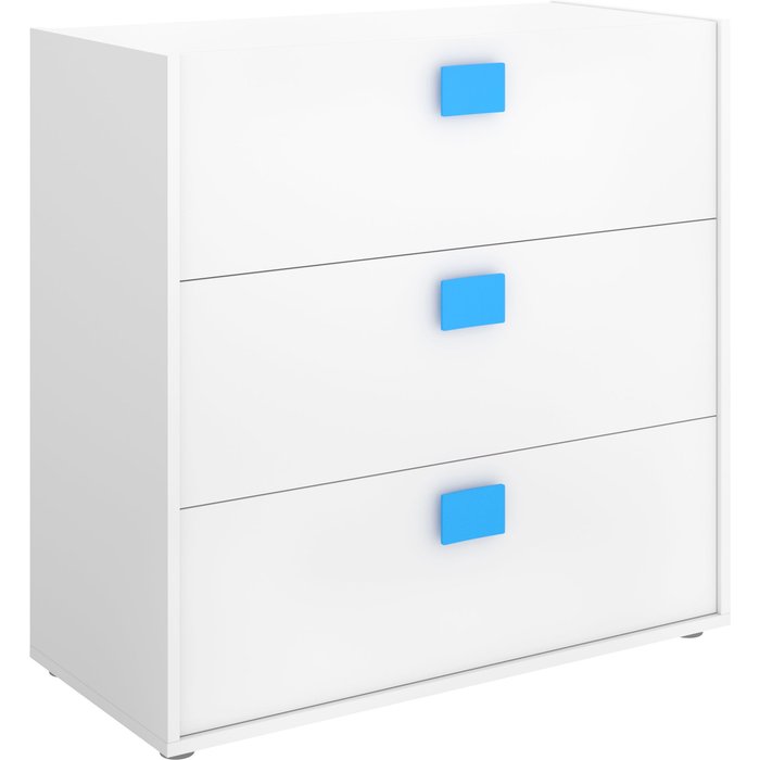 Cómoda 3 cajones chic - blanco