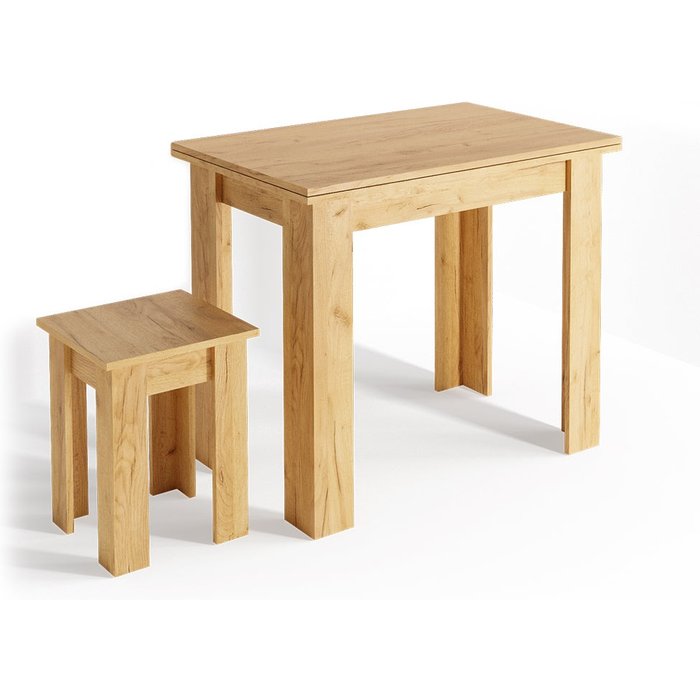 Vicco mesa de comedor con silla roman, roble dorado, 60 x 90 cm