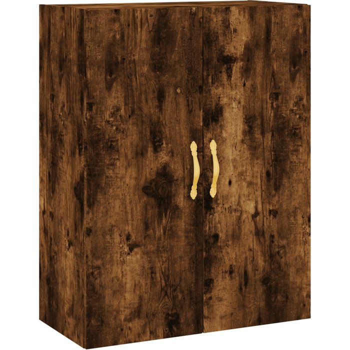 Armario de pared roble ahumado 69,5x34x90 cm
