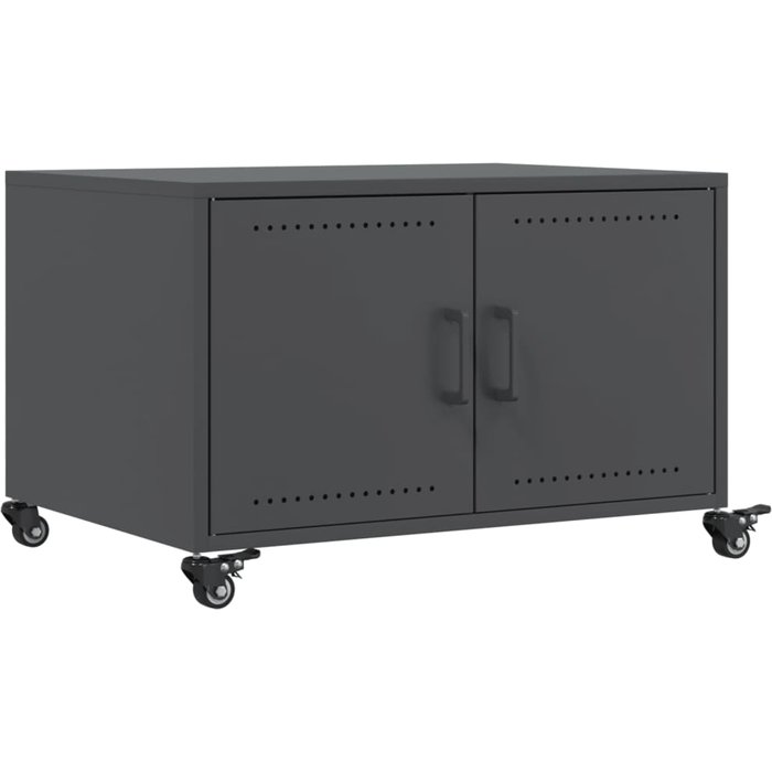 Mesa de centro acero gris antracita 68x50x43,5 cm - comfortxl