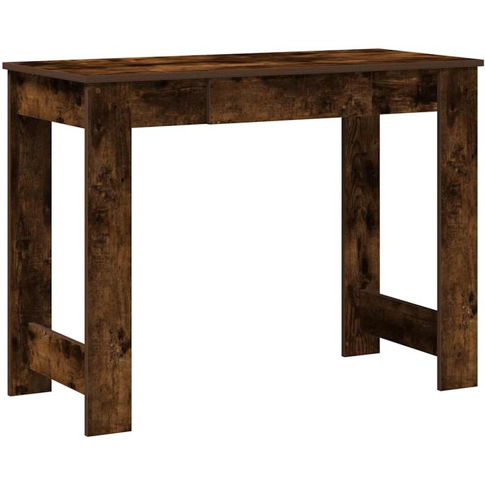 Escritorio de madera contrachapada roble ahumado 100x45x75 cm - comfortxl