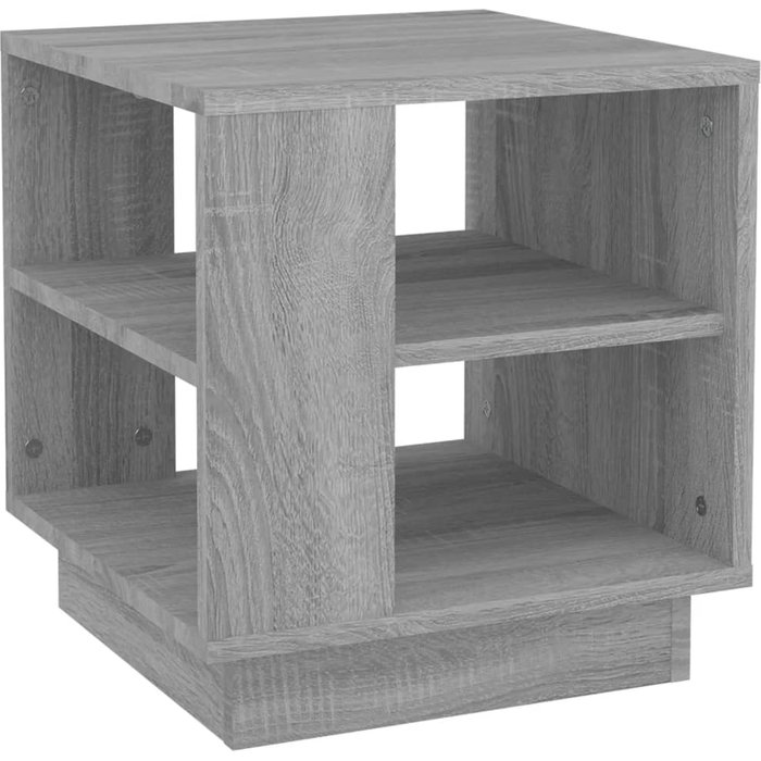 Mesa de centro madera de ingeniería gris sonoma 40x40x43 cm - comfortxl