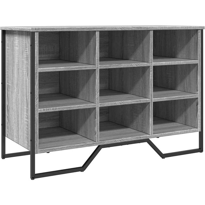 Zapatero de madera de ingeniería gris sonoma 90x38x61,5 cm