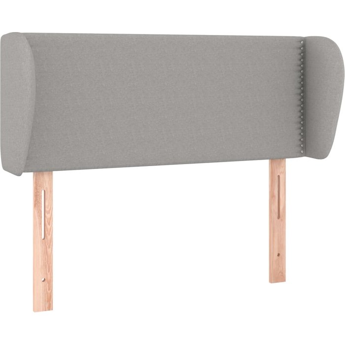 Cabecero cama - mueble cabecero de tela gris claro 103x23x78/88 cm