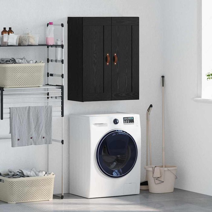 Maison exclusive - armario de pared roble negro 69,5 x 34 x 90 cm