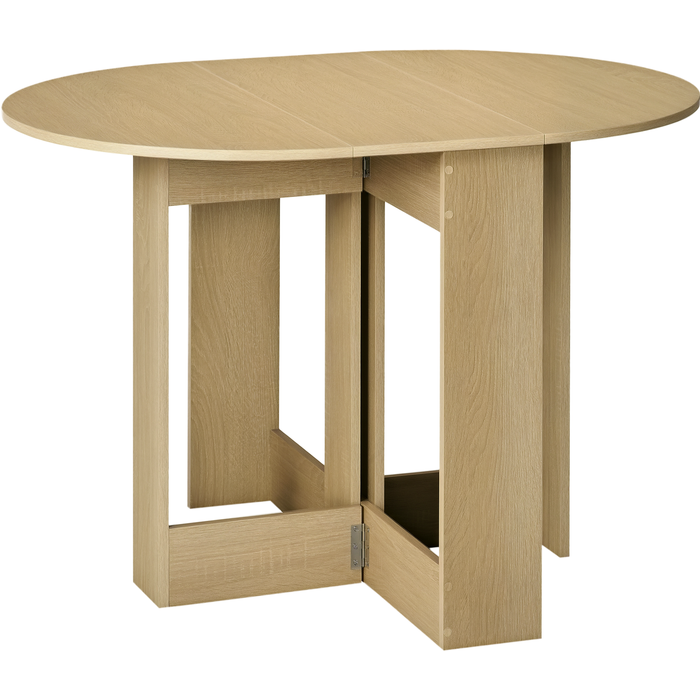 Mesa plegable madera roble 2 laterales 104x76x73cm cocina comedor