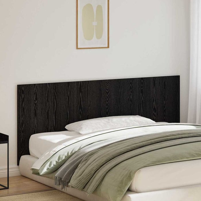 Maison exclusive - cabecero de cama con cabecera roble negro 160 x 1.5 x 80.5 cm