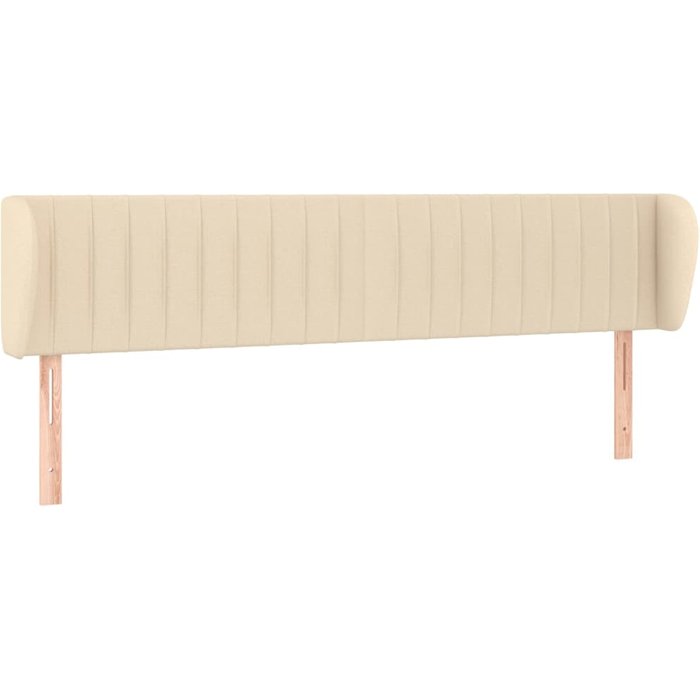 Cabecero cama - mueble cabecero de tela color crema 183x23x78/88 cm