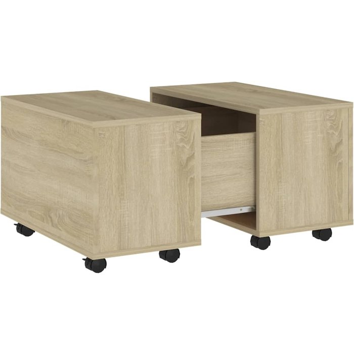 Mesa de centro de contrachapado de roble sonoma 60x60x38 cm - comfortxl