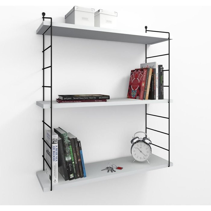 Estante de pared armoni 3'lü blanco