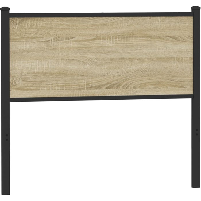 Maison exclusive - cabecero de madera de ingeniería y acero roble sonoma 107 cm