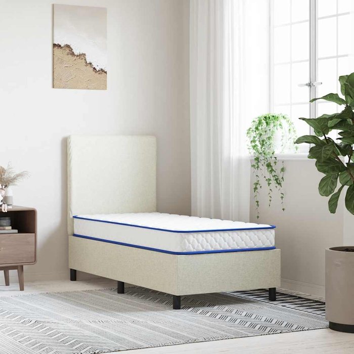 Colchón de espuma viscoelástica blanco 80x160x17 cm suave vidaxl