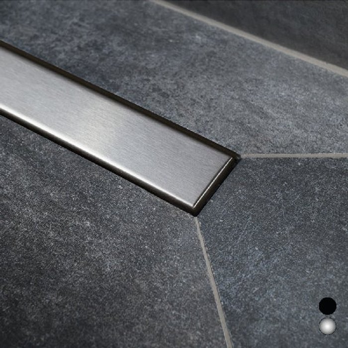 Rejilla para plato de ducha negro mate