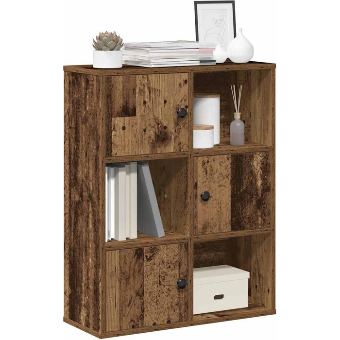 Librería de madera antigua 60x24x76,5 cm madera contrachapada