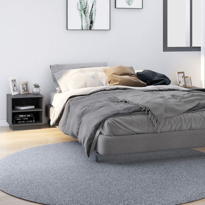 Maison exclusive - mesitas de noche 2 uds madera maciza de pino gris 40x34x40 cm