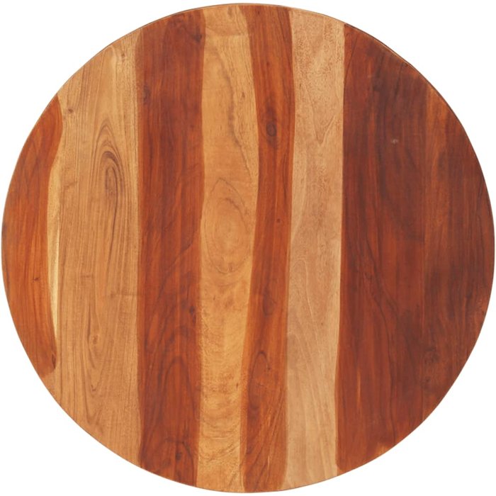 Tablero de mesa de madera maciza de acacia redondo 25-27 mm 70 cm