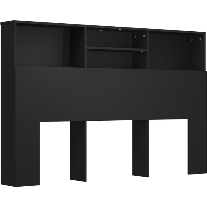 Cabecero cama mueble cabecero - negro 160x19x103,5 cm