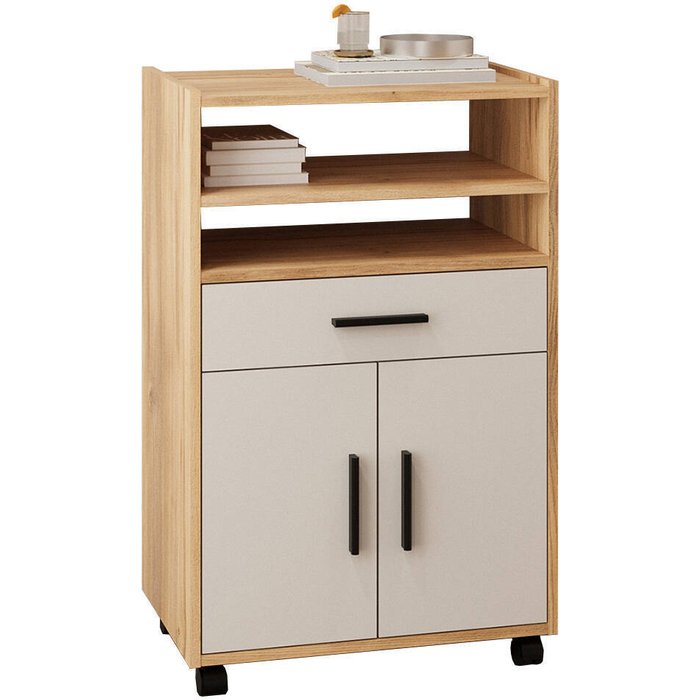 Mueble de cocina auxiliar de melamina elba mauvella-beig a031el11mvg