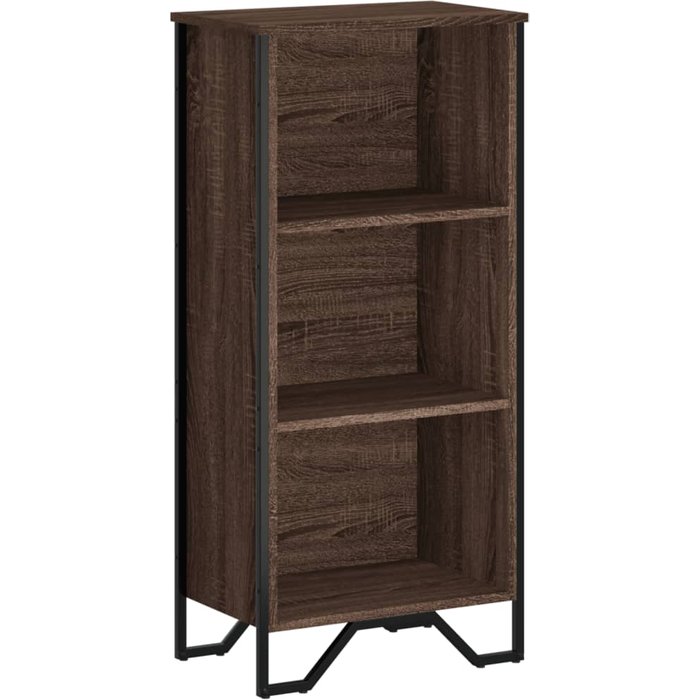Estantería madera de ingeniería marrón roble 50x31x106 cm – comfortxl
