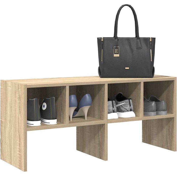 Maison exclusive - zapatero apilable roble sonoma 89,5x30x40 cm