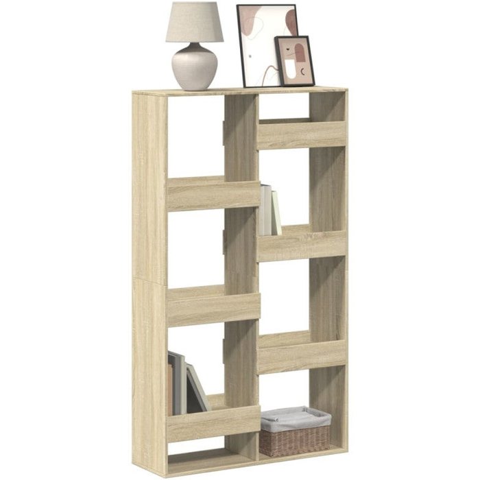 Estantería de madera de ingeniería roble sonoma 100x33x175 cm vidaxl