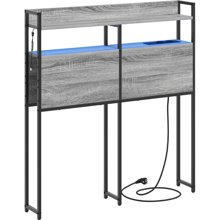 Cabecera de almacenamiento gris sonoma 80 cm