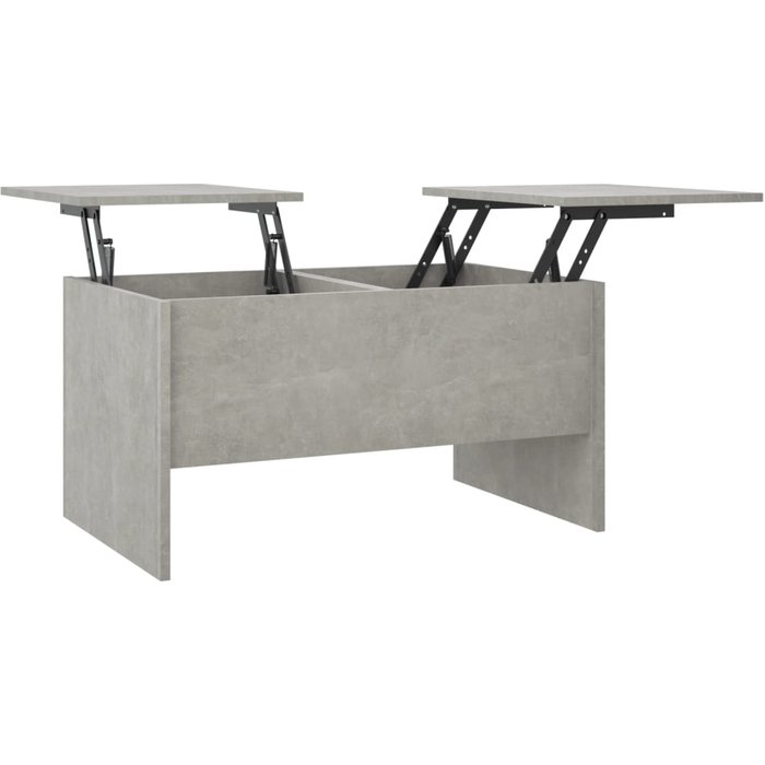 Mesa de centro madera de ingeniería gris hormigón 80x50x42,5 cm - comfortxl