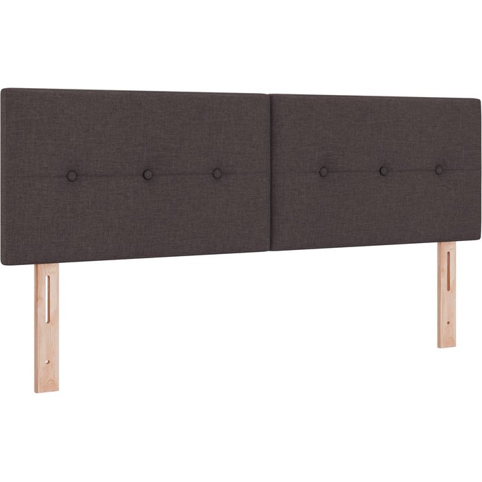 Cabecero tufted de botones marrón oscuro de 160 cm en tela cfw2655689