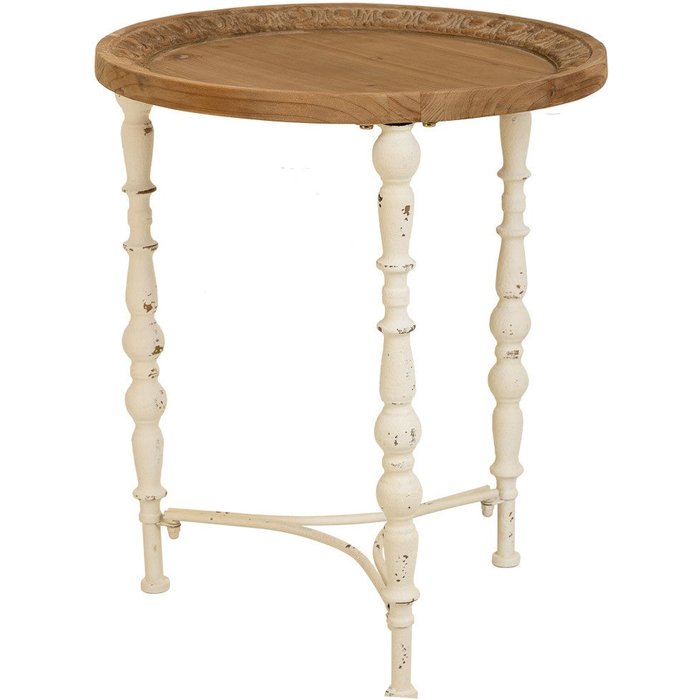 Mesa de centro de madera marrón 51x51x61