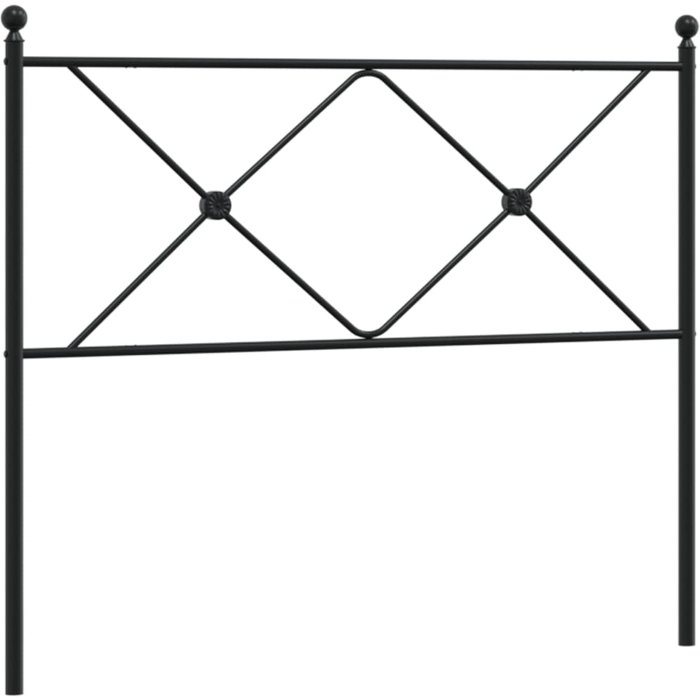 Cabecero de metal negro 100 cm - comfortxl